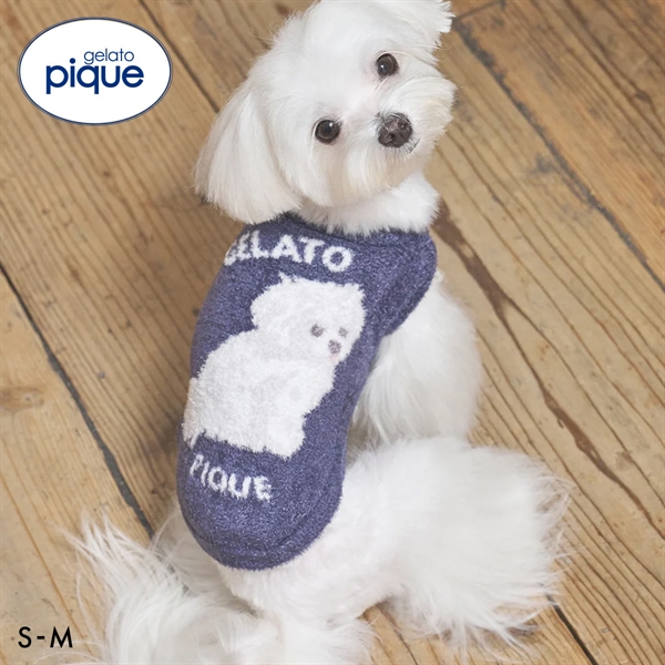 ジェラートピケ CAT&DOG スムーズィーマルチーズ柄プルオーバー ジェラピケ gelato pique