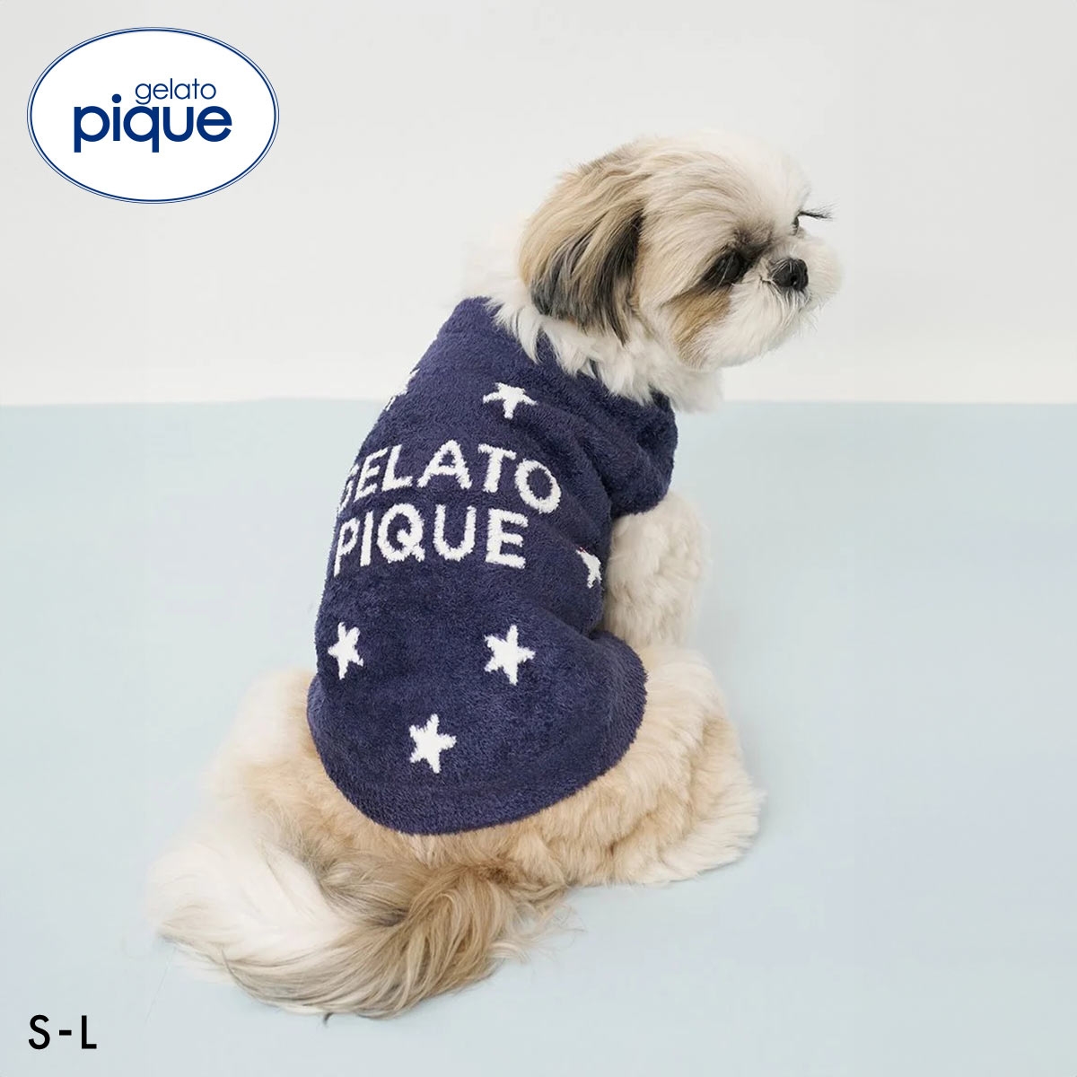 ジェラートピケ CAT&DOG スムーズィー空モチーフプルオーバー ジェラピケ ペット gelato pique(NV-ネイビー-S)