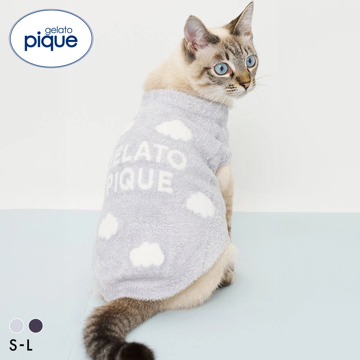 ジェラートピケ CAT&DOG スムーズィー空モチーフプルオーバー ジェラピケ ペット gelato pique