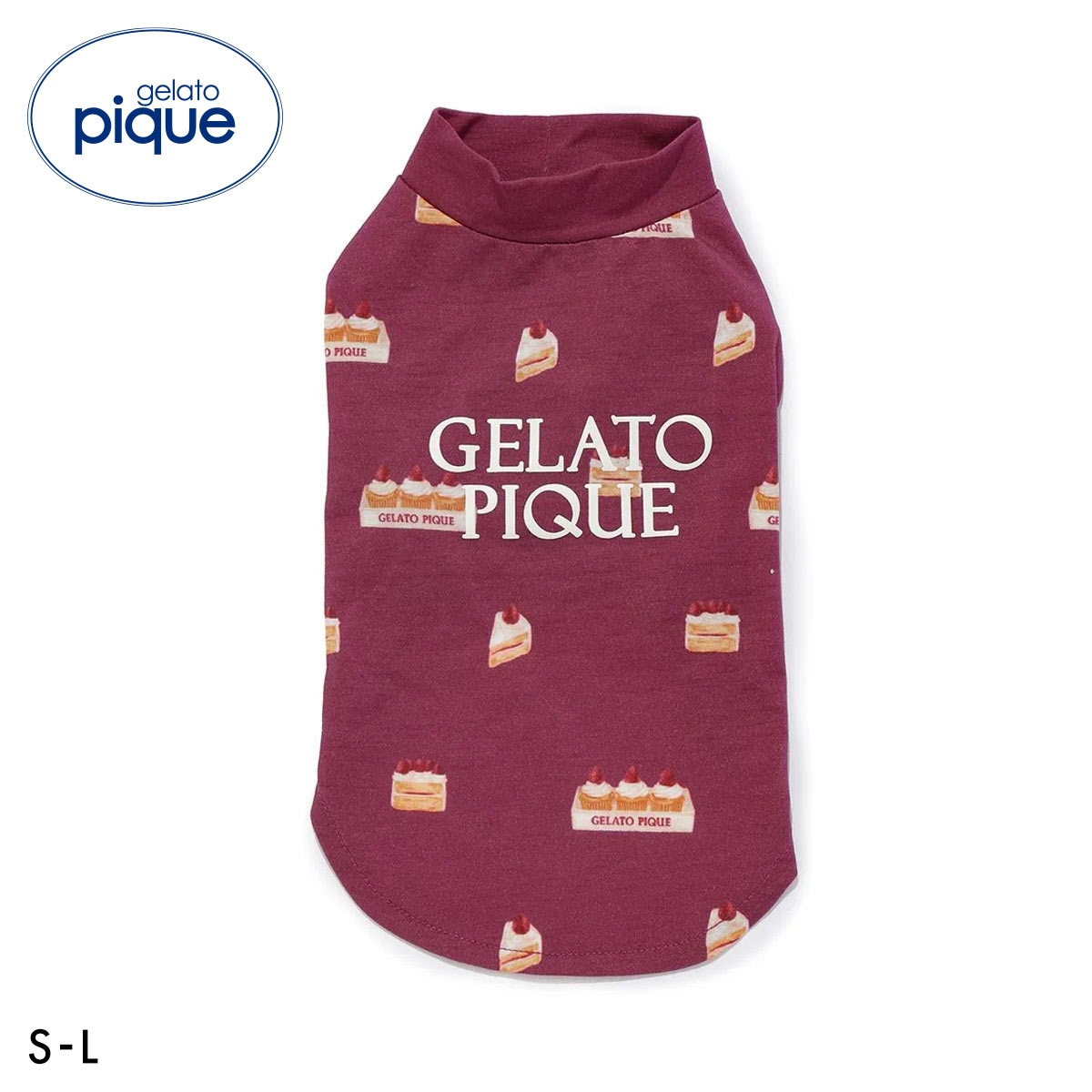 ジェラートピケ CAT&DOG ガーリーモチーフ柄カットソープルオーバー ジェラピケ gelato pique(RE-レッド-S)