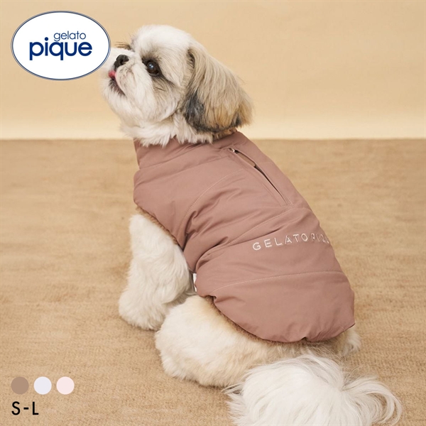 ジェラートピケ CAT&DOG 中綿ベスト gelato pique