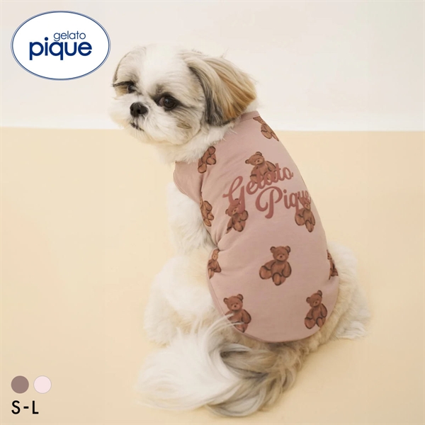 ジェラートピケ CAT&DOG ベア柄カットソープルオーバー ジェラピケ gelato pique