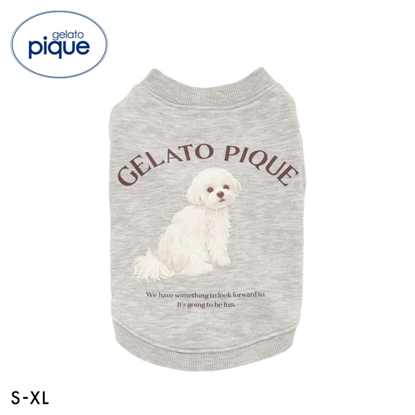 ジェラートピケ CAT&DOG お散歩ドッグ裏毛プルオーバー ジェラピケ ペット gelato pique