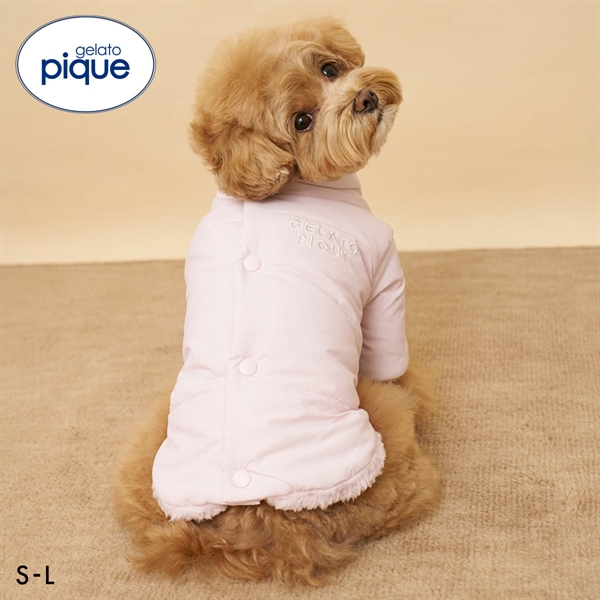 ジェラートピケ CAT&DOG バックオープンパファージャケット gelato pique