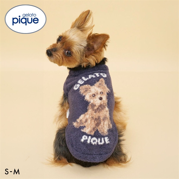 ジェラートピケ CAT&DOG ジェラートピケ CAT&DOG スムーズィーマルチーズ柄プルオーバー ジェラピケ gelato pique