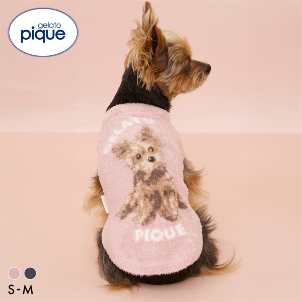 ジェラートピケ CAT&DOG ジェラートピケ CAT&DOG スムーズィーマルチーズ柄プルオーバー ジェラピケ gelato pique
