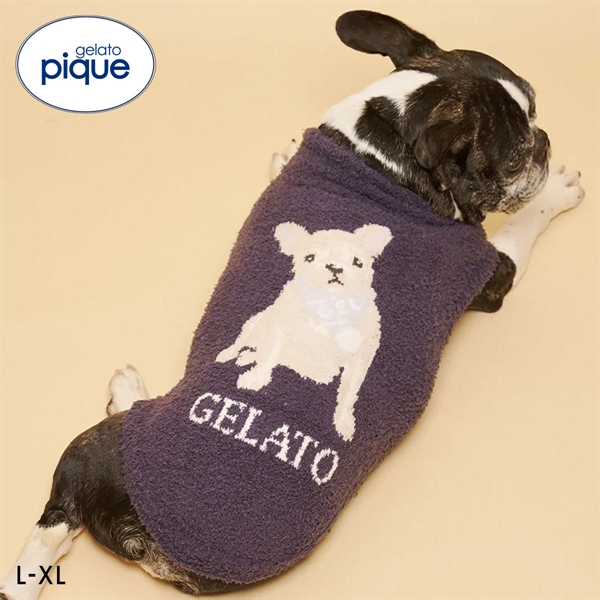 ジェラートピケ CAT&DOG ベビモコフレンチブルドッグ柄プルオーバー ジェラピケ gelato pique