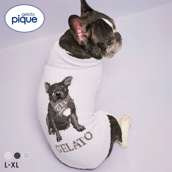 ジェラートピケ CAT&DOG ベビモコフレンチブルドッグ柄プルオーバー ジェラピケ gelato pique