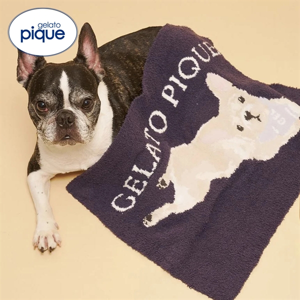 ジェラートピケ CAT&DOG ベビモコフレンチブルドッグ柄ブランケット ジェラピケ gelato pique