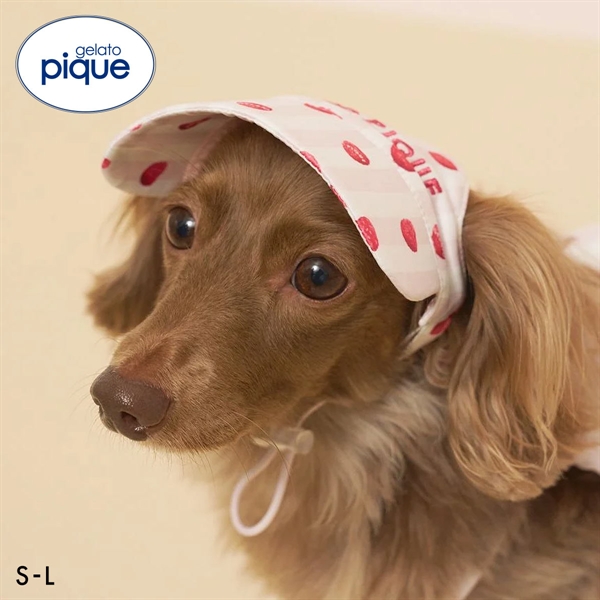 ジェラートピケ CAT&DOG Coolingソフトサンバイザー ジェラピケ gelato pique