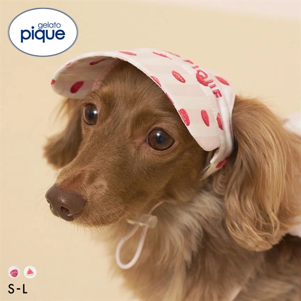 ジェラートピケ CAT&DOG Coolingソフトサンバイザー ジェラピケ gelato pique