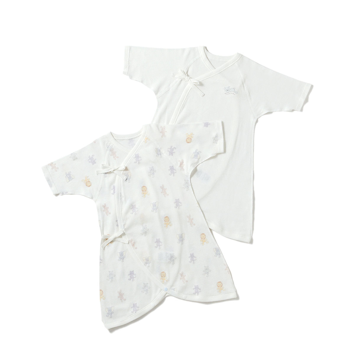 ジェラートピケ キッズアンドベイビー gelato pique Kids＆Baby【新生児】ぬいぐるみモチーフコンビ肌着 ジェラピケ(OW-オフホワイト-50)