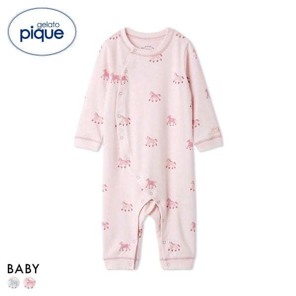 ジェラートピケ キッズアンドベイビー ベビー ポニー柄ロンパース ジェラピケ パジャマ ルームウェア gelato pique