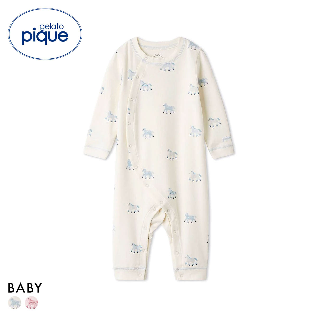 ジェラートピケ キッズアンドベイビー ベビー ポニー柄ロンパース ジェラピケ パジャマ ルームウェア gelato pique