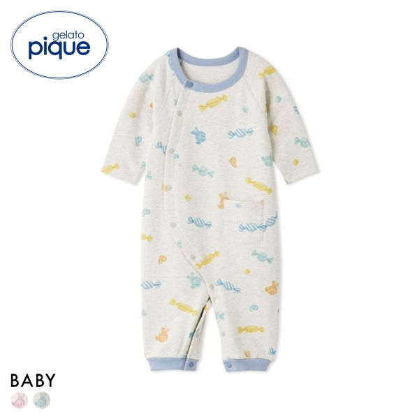 ジェラートピケ キッズアンドベイビー ベビー 新生児キャンディ柄2WAYオール ジェラピケ パジャマ ルームウェア gelato pique Kids＆Baby BABY