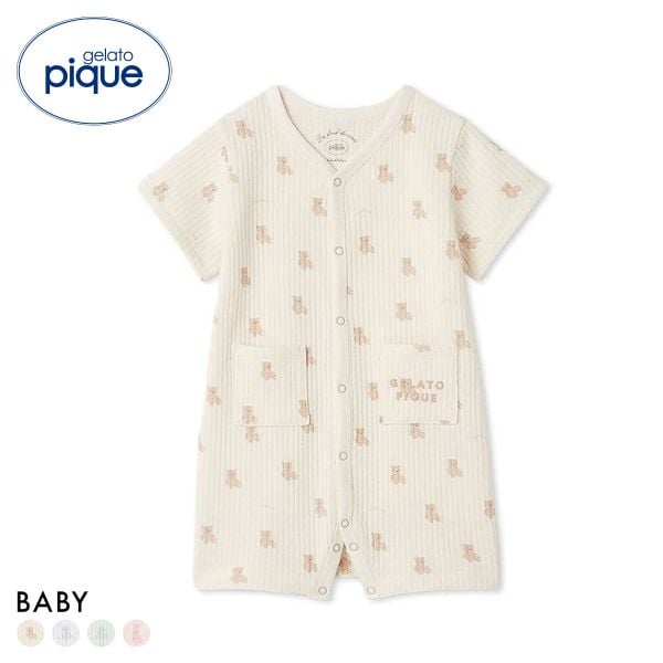 ジェラートピケ キッズアンドベイビー ベビー ぬいぐるみ柄ロンパース ジェラピケ ルームウェア パジャマ gelato pique Kids＆Baby BABY