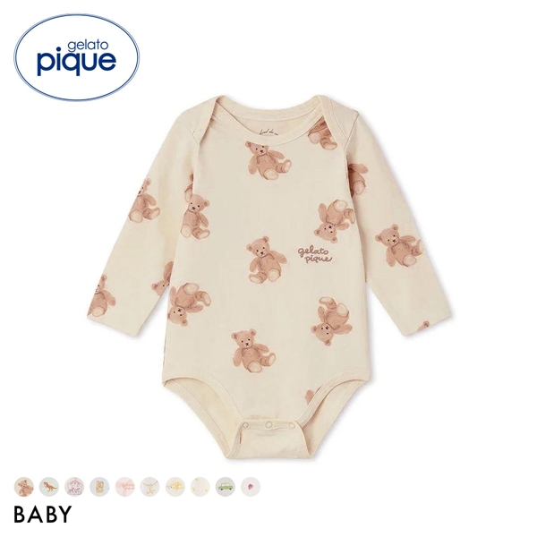 ジェラートピケ キッズアンドベイビー ベビー 長袖ボディスーツ ジェラピケ ルームウェア パジャマ gelato pique Kids＆Baby BABY