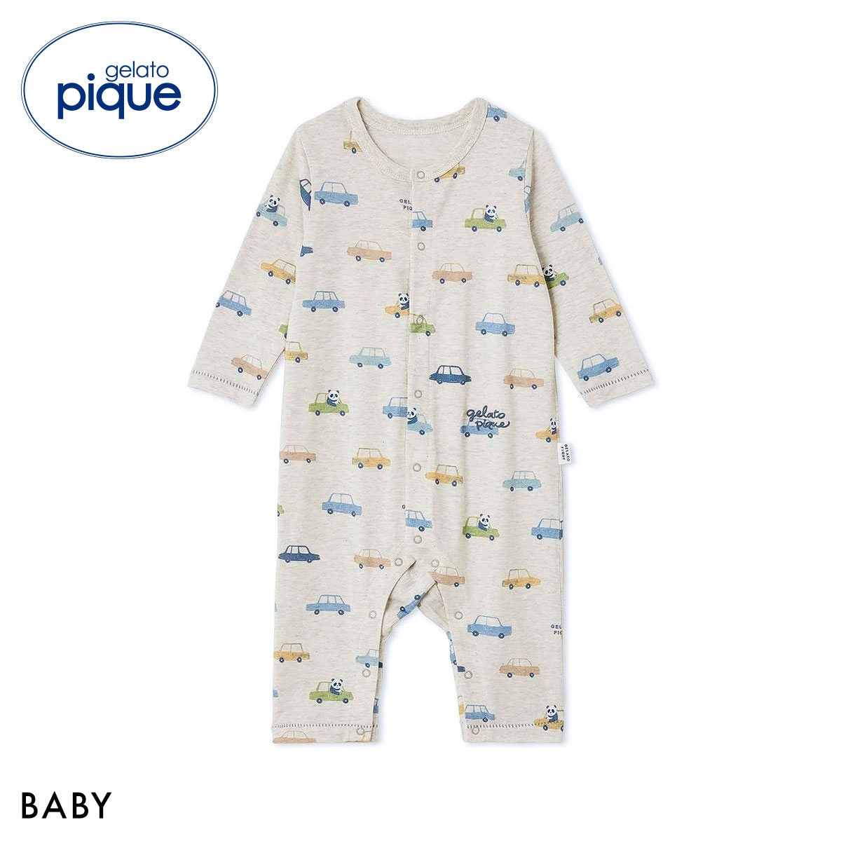ジェラートピケ キッズアンドベイビー ベビー 長袖ロンパース ジェラピケ ルームウェア パジャマ gelato pique Kids＆Baby BABY(GY-グレー-70)