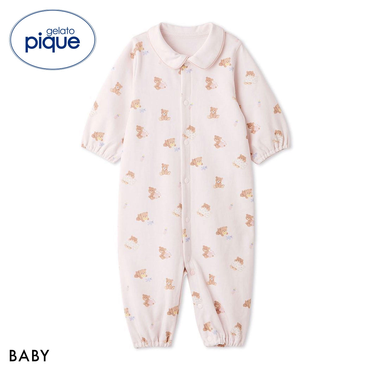 ジェラートピケ キッズアンドベイビー ベビー 新生児ベビーベア2WAYオール ジェラピケ ルームウェア gelato pique Kids＆Baby BABY(PI-ピンク-50)