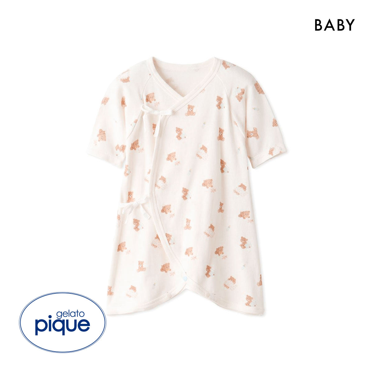 ジェラートピケ キッズアンドベイビー ベビー 新生児ベビーベアコンビ肌着 ジェラピケ ルームウェア gelato pique Kids＆Baby BABY(OW-オフホワイト-50)
