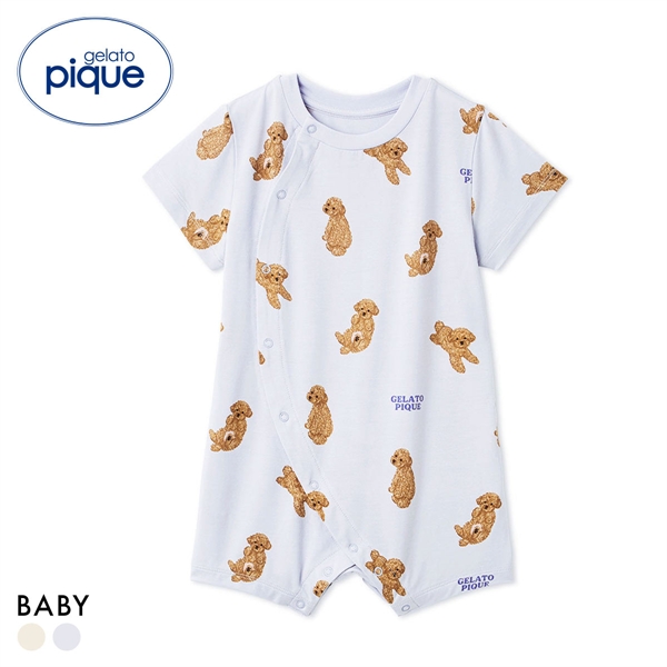 ジェラートピケ キッズアンドベイビー ベビー ドッグ柄ロンパース ジェラピケ gelato pique Kids＆Baby BABY