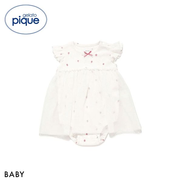 ジェラートピケ キッズアンドベイビー ベビー ハート柄チュールロンパース ジェラピケ ルームウェア gelato pique Kids＆Baby BABY