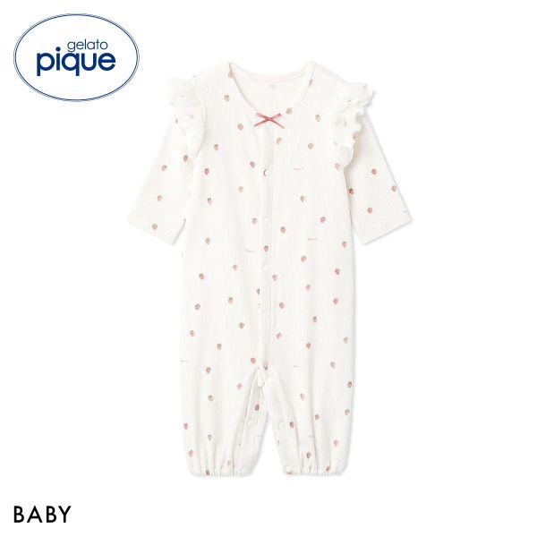 ジェラートピケ キッズアンドベイビー ベビー 新生児ストロベリー柄2WAYオール ジェラピケ gelato pique Kids＆Baby BABY