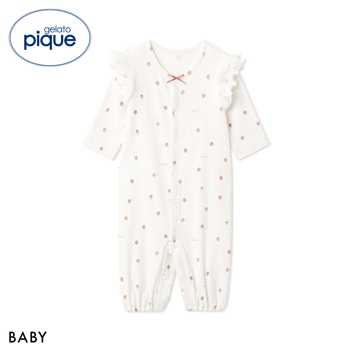 ジェラートピケ キッズアンドベイビー ベビー 新生児ストロベリー柄2WAYオール ジェラピケ gelato pique Kids＆Baby BABY