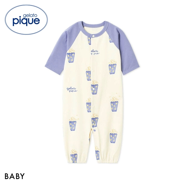 ジェラートピケ キッズアンドベイビー キッズ ポップコーン柄２WAYオール ジェラピケ ルームウェア gelato pique Kids＆Baby KIDS
