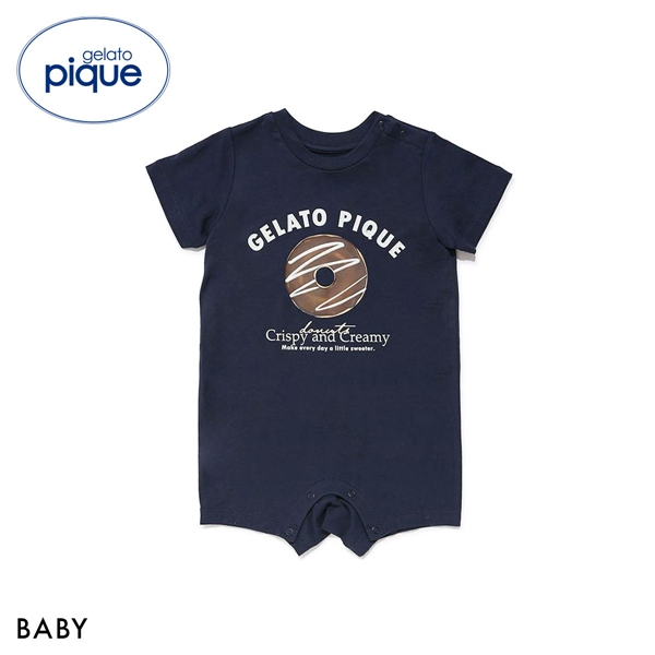 ジェラートピケ キッズアンドベイビー ベビー ドーナツワンポイントロンパース ジェラピケ ルームウェア gelato pique Kids＆Baby BABY