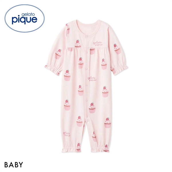 ジェラートピケ キッズアンドベイビー ベビー 新生児カップケーキ柄2WAYオール ジェラピケ ルームウェア gelato pique Kids＆Baby BABY