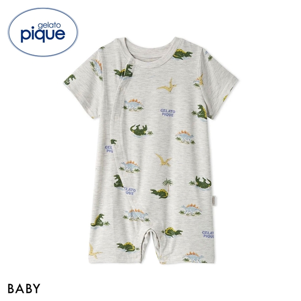 ジェラートピケ キッズアンドベイビー ベビー 接触冷感 スリーピングダイナソー柄ロンパース ジェラピケ gelato pique Kids＆Baby BABY