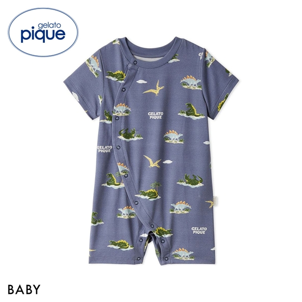 ジェラートピケ キッズアンドベイビー ベビー 接触冷感 スリーピングダイナソー柄ロンパース ジェラピケ gelato pique Kids＆Baby BABY