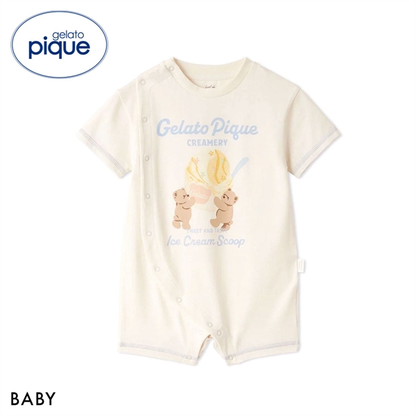 ジェラートピケ キッズアンドベイビー ベビー アイスクリームベアワンポイントロンパース ジェラピケ gelato pique Kids＆Baby BABY