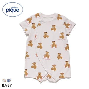 ジェラートピケ キッズアンドベイビー ベビー 接触冷感 サマーベア柄ロンパース ジェラピケ ルームウェア gelato pique Kids＆Baby BABY