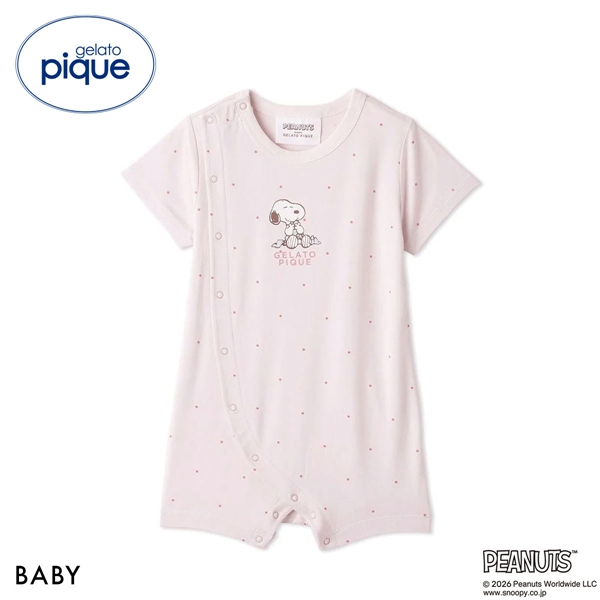ジェラートピケ PEANUTS キッズアンドベイビー ベビー 接触冷感 ロンパース ジェラピケ スヌーピー SNOOPY ルームウェア gelato pique BABY