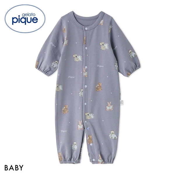 ジェラートピケ キッズアンドベイビー ベビー 新生児 おやすみアニマル柄2WAYオール ジェラピケ BABY gelato pique Kids＆Baby