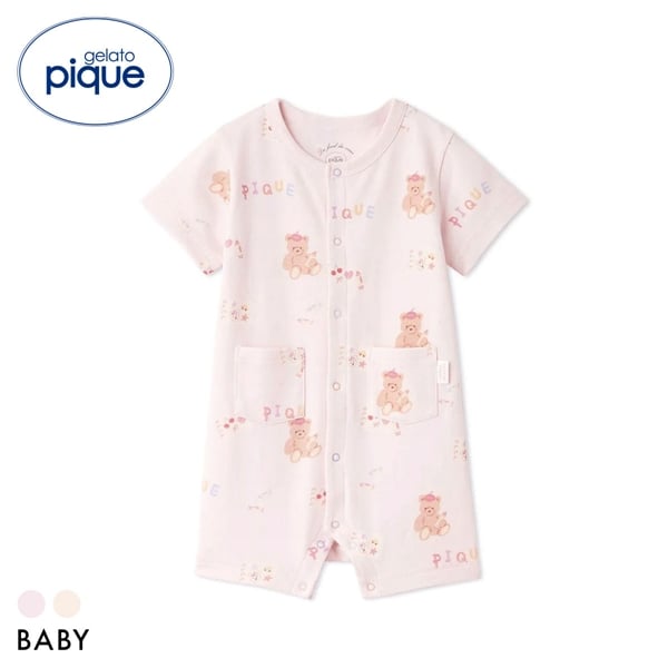 ジェラートピケ キッズアンドベイビー ベビー ドローイングベア柄ロンパース ジェラピケ gelato pique Kids＆Baby BABY