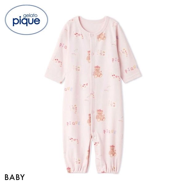 ジェラートピケ キッズアンドベイビー ベビー 新生児 ドローイングベア柄2WAYオール ジェラピケ gelato pique Kids＆Baby BABY