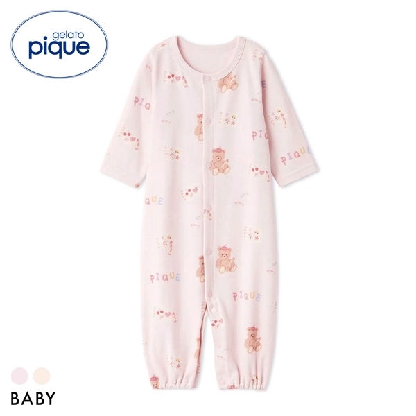 ジェラートピケ キッズアンドベイビー ベビー 新生児 ドローイングベア柄2WAYオール ジェラピケ gelato pique Kids＆Baby BABY