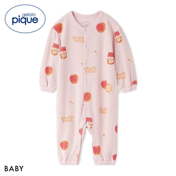 ジェラートピケ キッズアンドベイビー ベビー リンゴ柄ロンパース ジェラピケ ルームウェア パジャマ gelato pique Kids＆Baby BABY