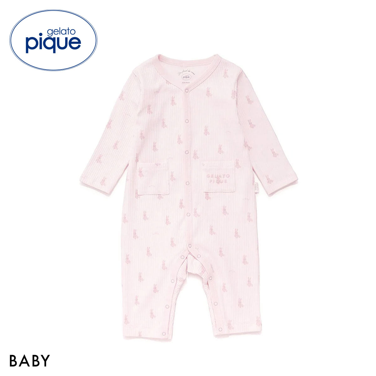 ジェラートピケ キッズアンドベイビー ベビー ぬいぐるみ柄長袖ロンパース ジェラピケ パジャマ ルームウェア gelato pique