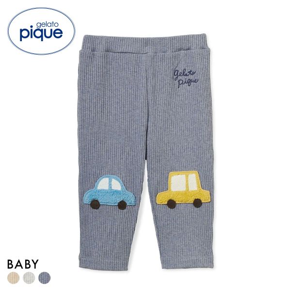ジェラートピケ キッズアンドベイビー ベビー リブアップリケパンツ ジェラピケ ルームウェア パジャマ gelato pique Kids＆Baby BABY