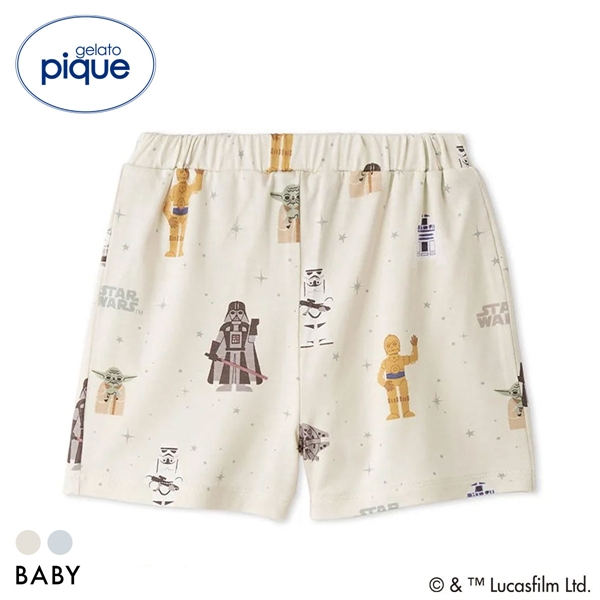 ジェラートピケ STAR WARS キッズアンドベイビー ベビー 総柄ショートパンツ ジェラピケ スターウォーズ gelato pique BABY