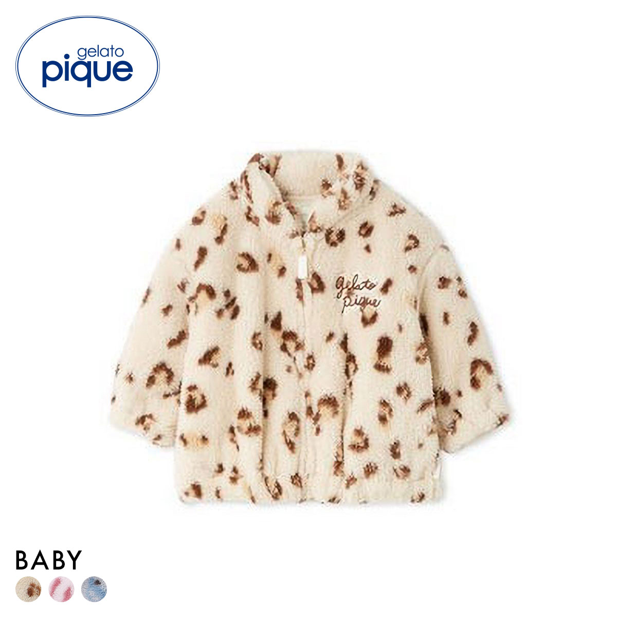 ジェラートピケ キッズアンドベイビー ベビー フリースブルゾン ジェラピケ ルームウェア gelato pique Kids＆Baby BABY(BE-ベージュ-80)