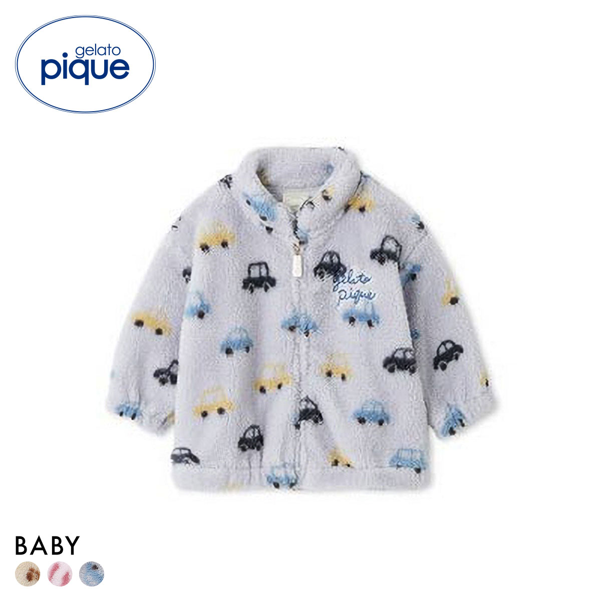 ジェラートピケ キッズアンドベイビー ベビー フリースブルゾン ジェラピケ ルームウェア gelato pique Kids＆Baby BABY(BU-ブルー-80)