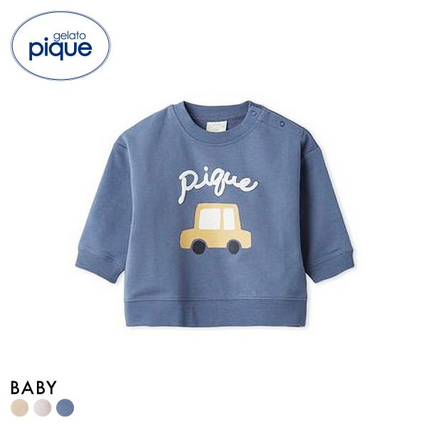 ジェラートピケ キッズアンドベイビー ベビー 裏毛ワンポイントプルオーバー ジェラピケ gelato pique Kids＆Baby BABY