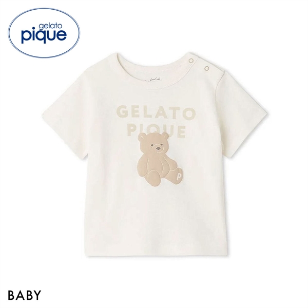 ジェラートピケ キッズアンドベイビー ベビー ぬいぐるみワンポイントTシャツ ジェラピケ ルームウェア gelato pique Kids＆Baby BABY