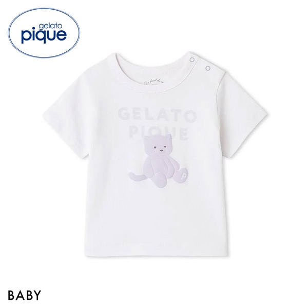 ジェラートピケ キッズアンドベイビー ベビー ぬいぐるみワンポイントTシャツ ジェラピケ ルームウェア gelato pique Kids＆Baby BABY