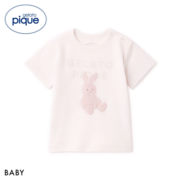 ジェラートピケ キッズアンドベイビー ベビー ぬいぐるみワンポイントTシャツ ジェラピケ ルームウェア gelato pique Kids＆Baby BABY